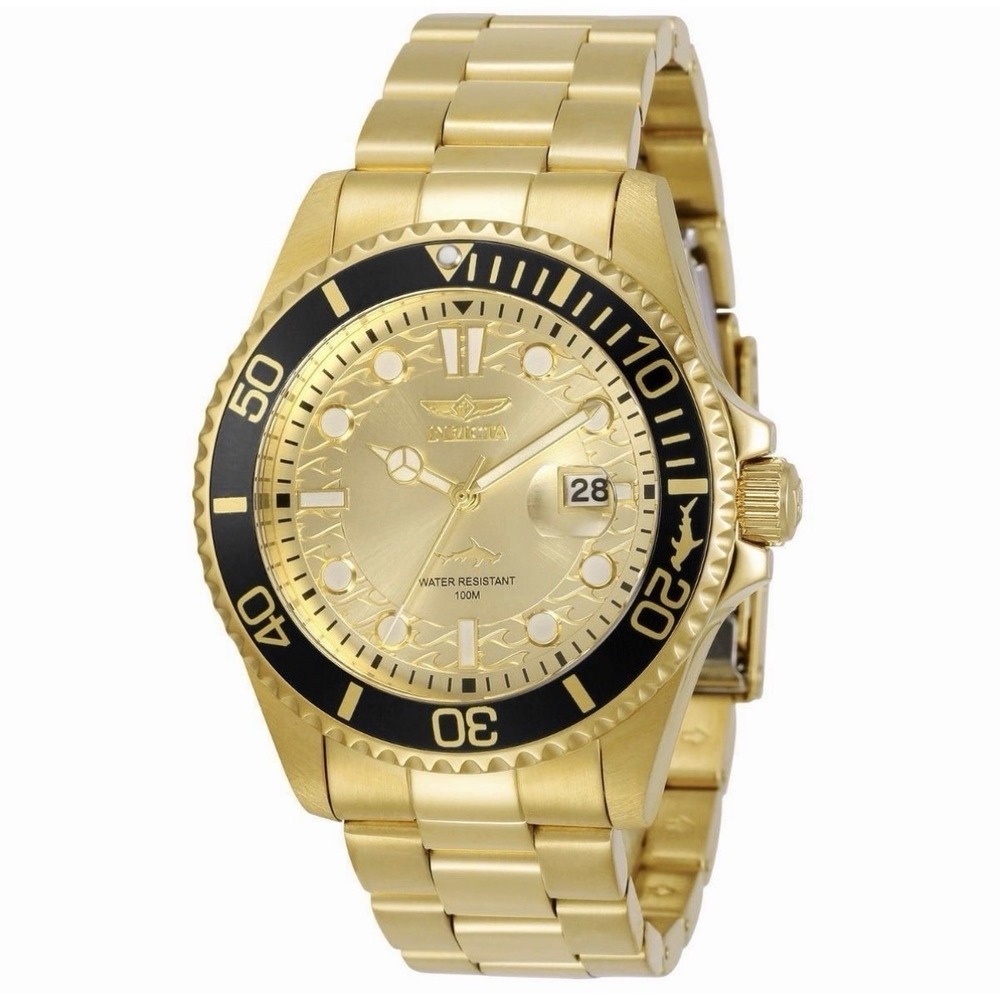 Invicta 30025 Pro Diver Currentwave Men's 43mm Watch - Gold